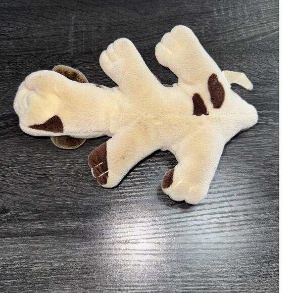 Vintage Tonka Pound‎ Puppy Cream White With Grey Dots Plush Stuffed Animal - Picture 6 of 7